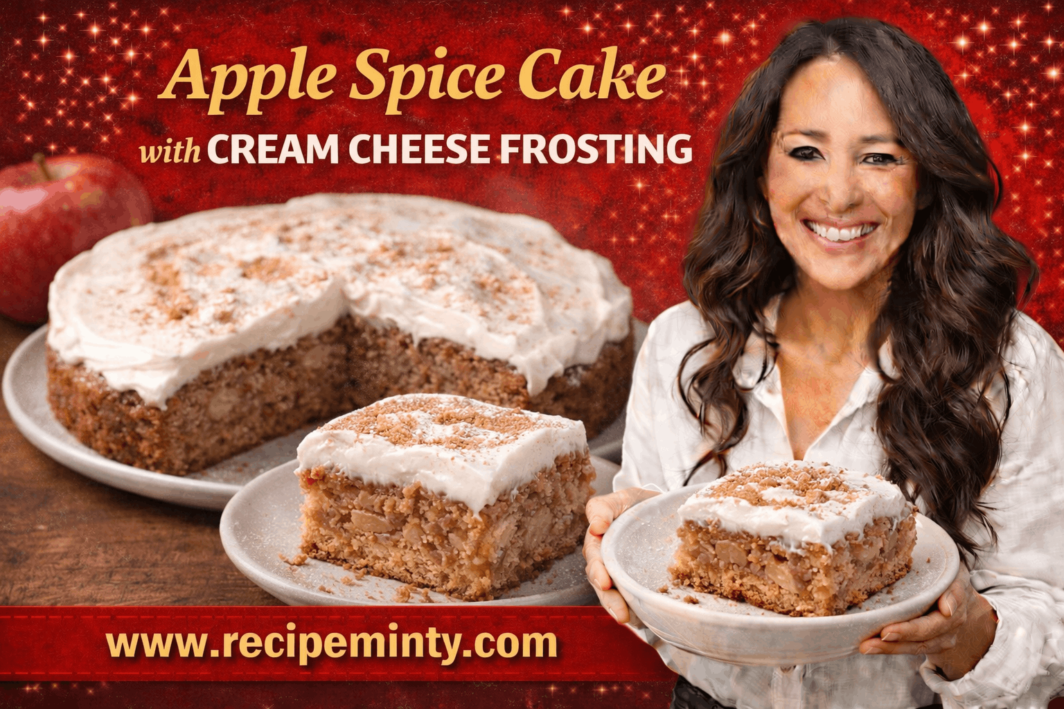 Apple Spice Cake with Cream Cheese Frosting