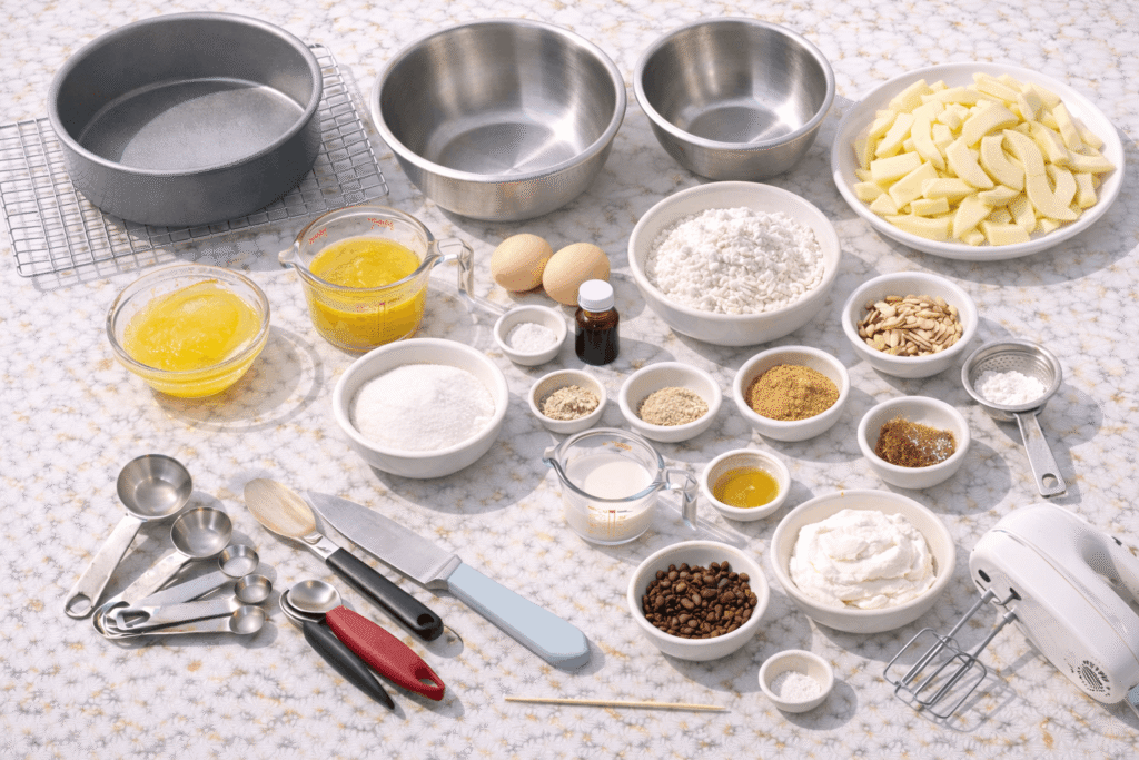 Swedish Apple Cake (Äppelkaka)