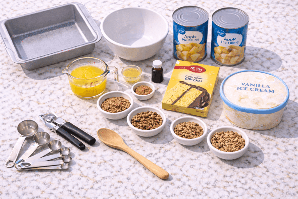 Apple Dump Cake with Pie Filling