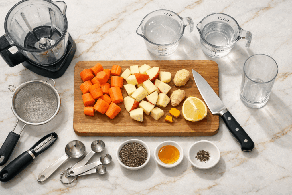 Carrot Ginger Glow Drink Recipe