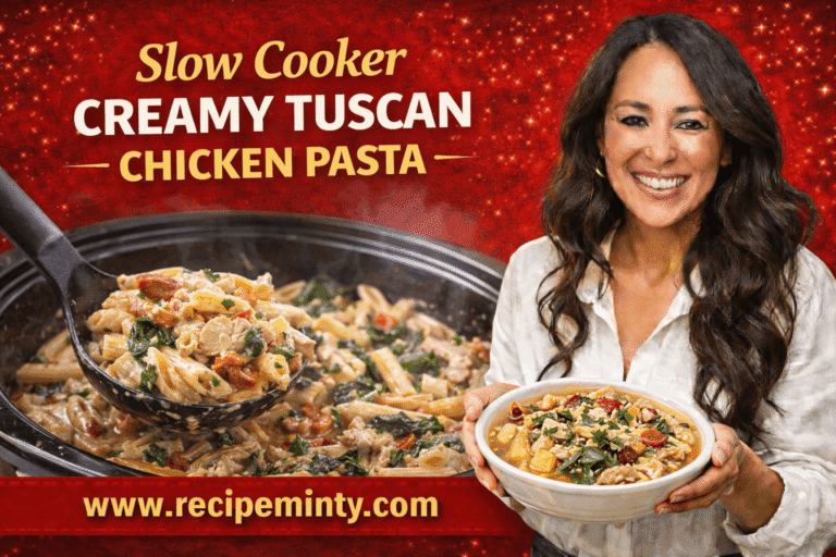 Slow Cooker Creamy Tuscan Chicken Pasta