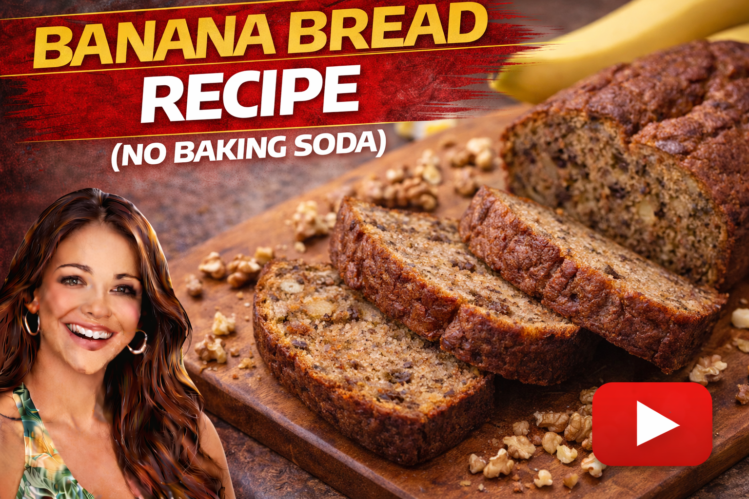 Banana Bread Recipe (No Baking Soda)