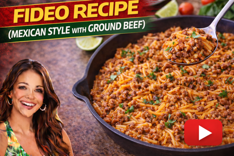 Fideo Recipe (Mexican Style with Ground Beef)
