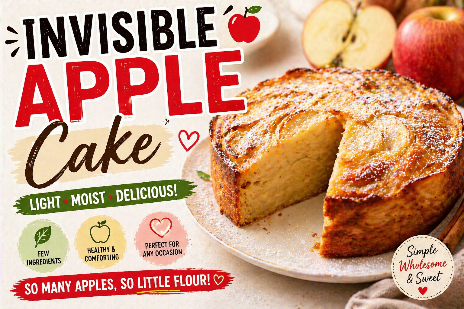 Invisible Apple Cake