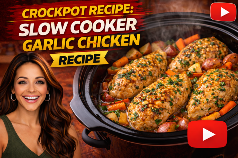 Crockpot Recipe: Slow Cooker Garlic Chicken