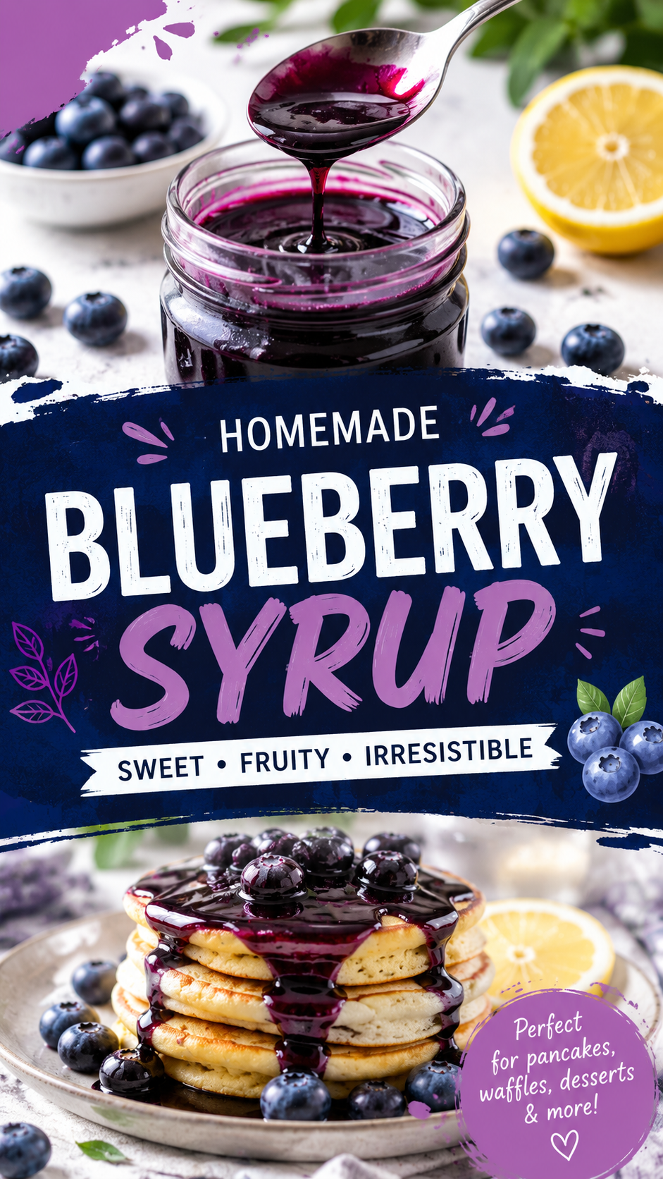 This Homemade Blueberry Syrup Takes 15 Minutes and Ruins Store-Bought Forever