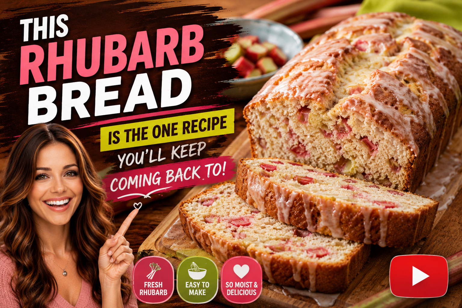 This Rhubarb Bread Is the One Recipe You'll Keep Coming Back To