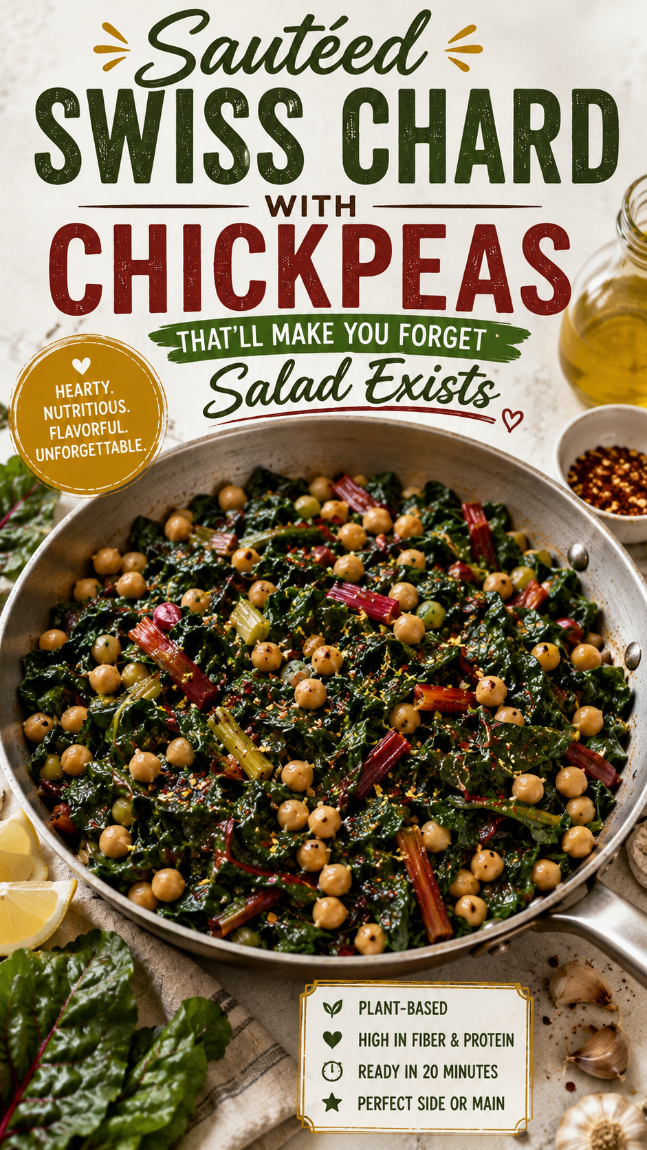 Sautéed Swiss Chard with Chickpeas That'll Make You Forget Salad Exists