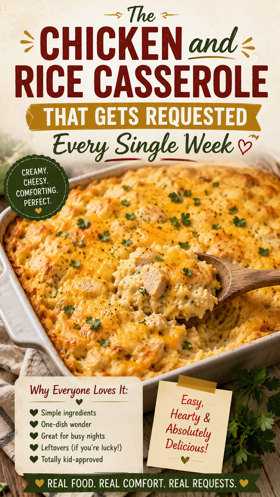 The Chicken and Rice Casserole That Gets Requested Every Single Week