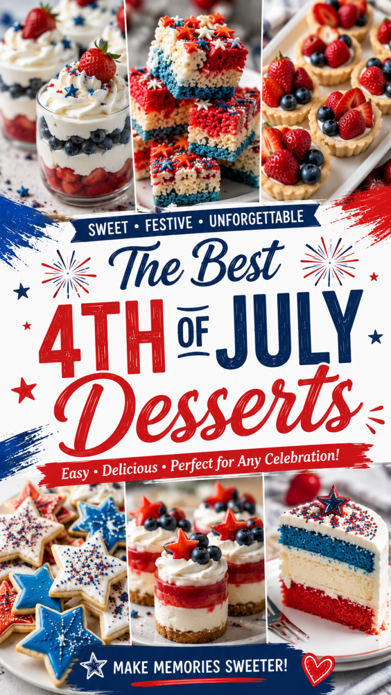 The Best 4th of July Desserts: Sweet, Festive & Unforgettable