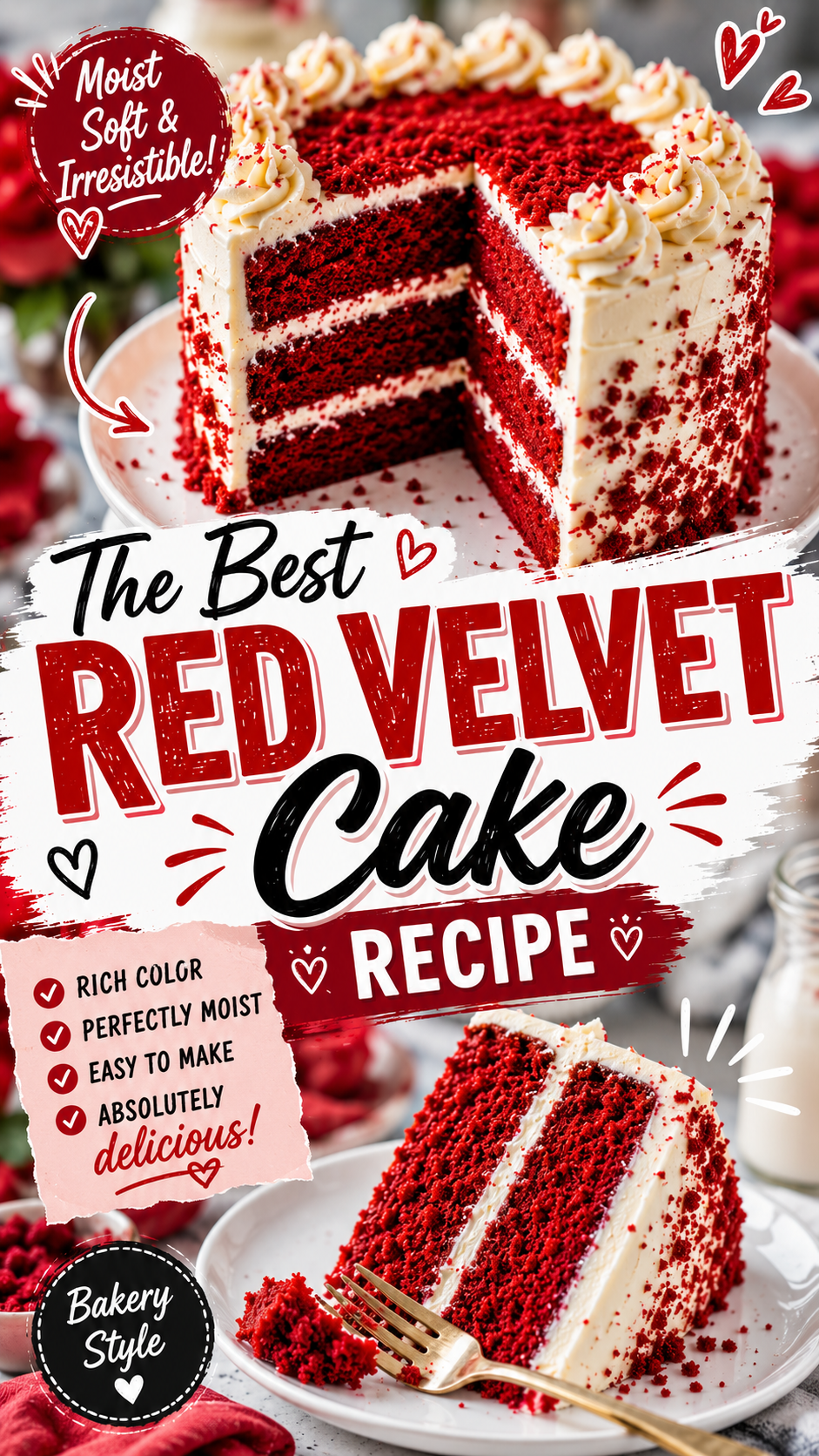 Red Velvet Cake That Actually Tastes Like It's From a Bakery