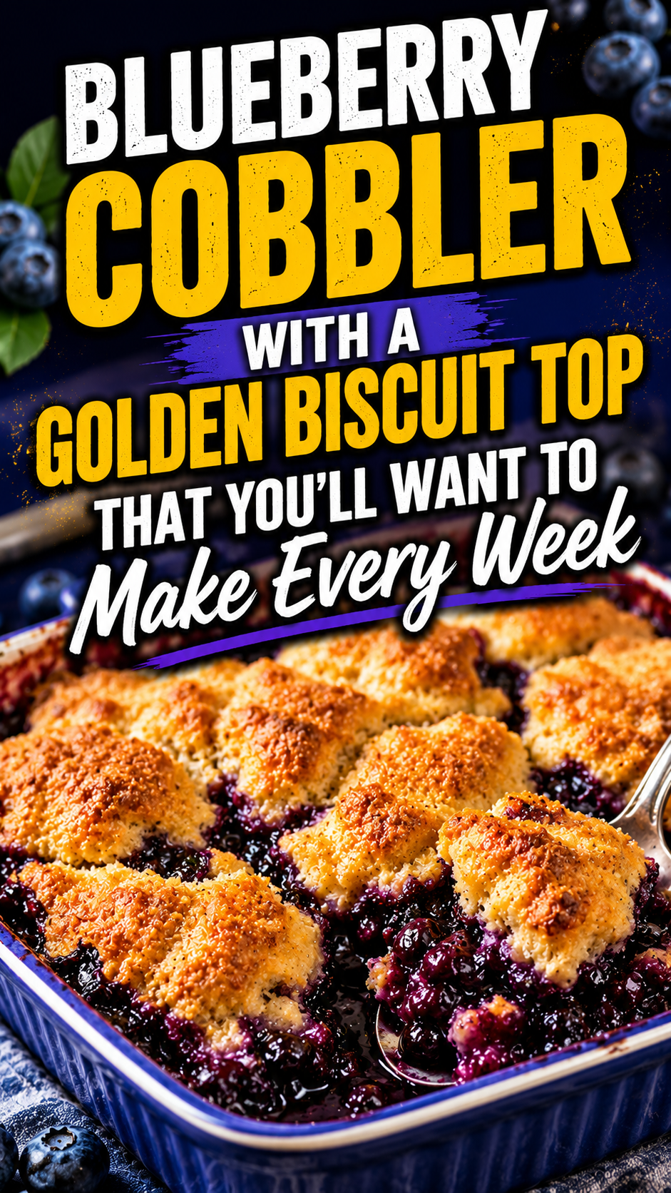 Blueberry Cobbler With a Golden Biscuit Top That You'll Want to Make Every Week